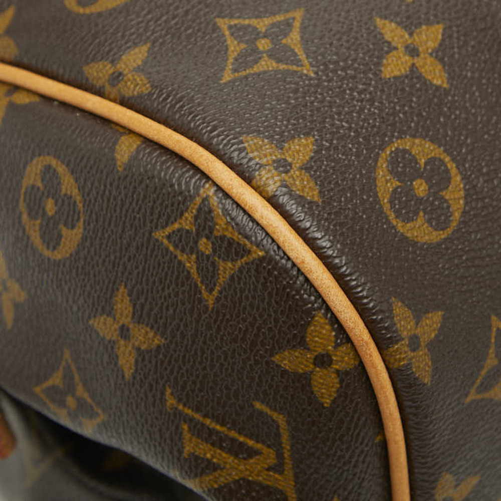 LOUIS VUITTON Authentic Brown Monogram Leather Tote Bag - Picture 5 of 13